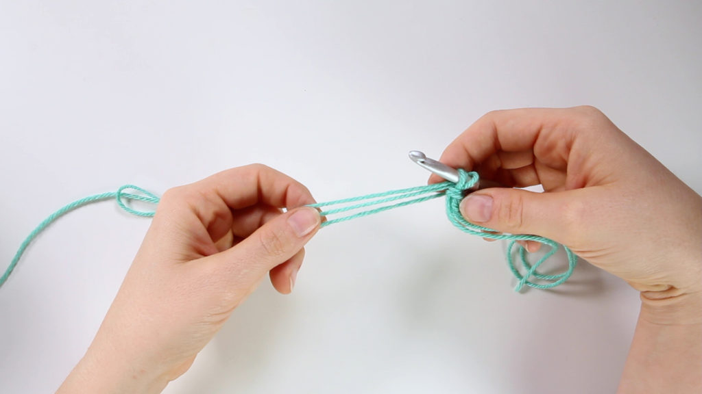 Put the hook back through the loop of the slip knot
