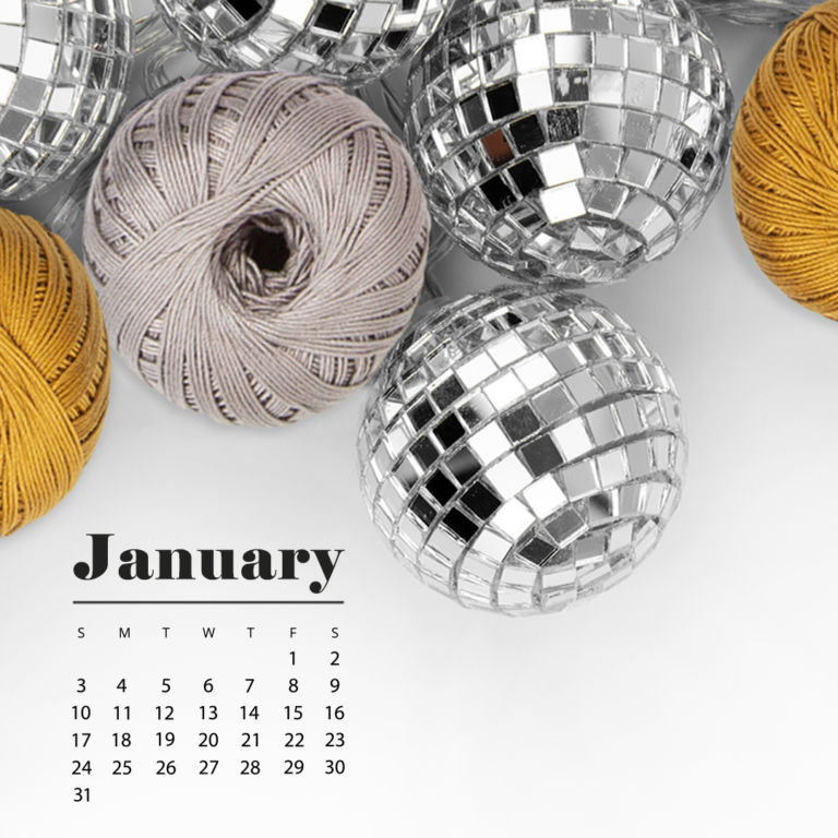 FREE DOWNLOAD: January 2021 CALENDAR WALLPAPER - WeCrochet Staff Blog