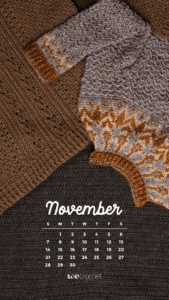 FREE DOWNLOAD: NOVEMBER 2021 CALENDAR WALLPAPER - WeCrochet Staff Blog